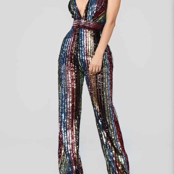 very sequin jumpsuit
